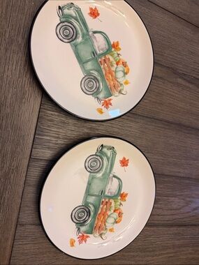 Robert Stanley Fall Pickup Truck Plate set of 2